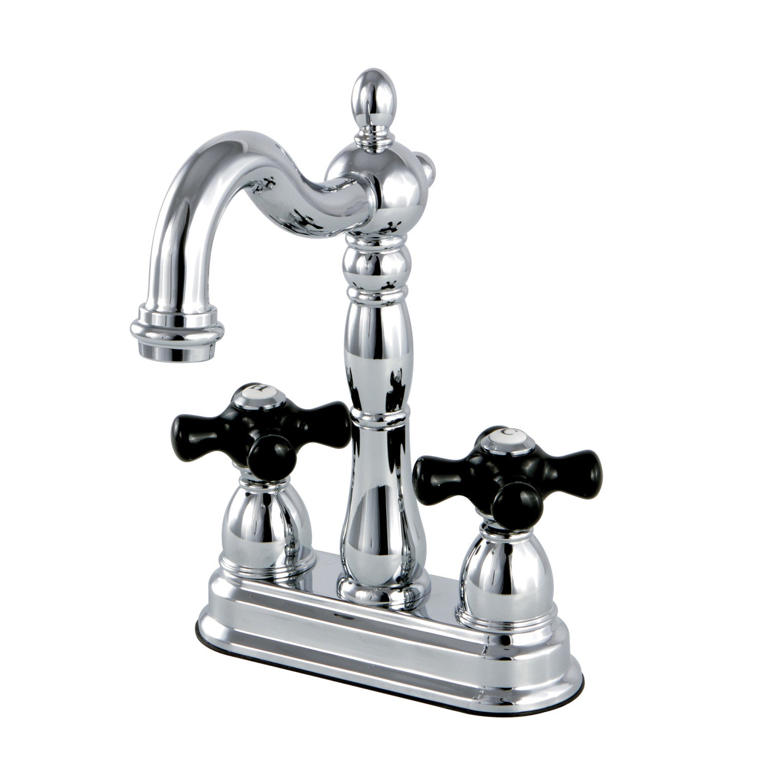 Kingston Heirloom KB1491PKX - Duchess Two-Handle 2-Hole Deck Mount Bar Faucet, Polished Chrome — image 1